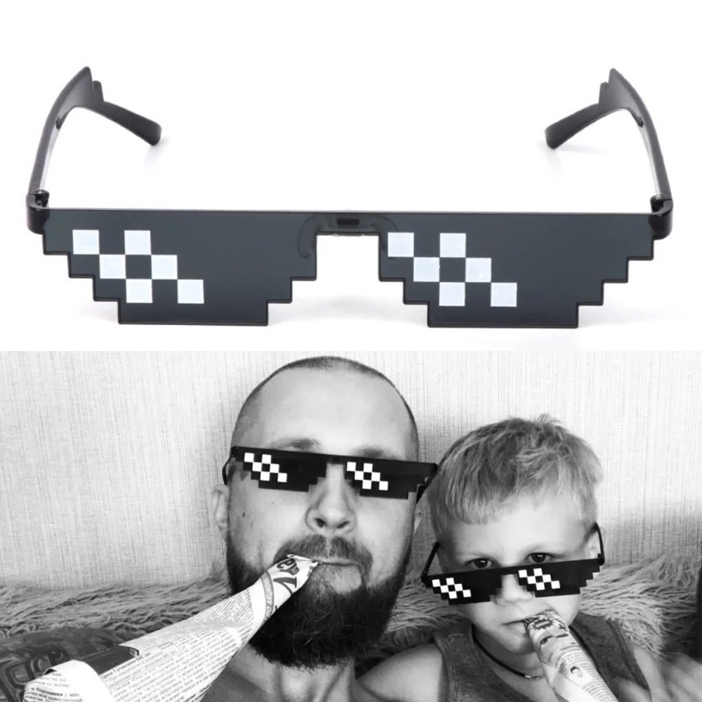 #THUGLIFE pixel mosaic sunglasses
